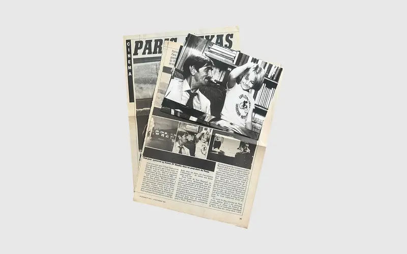Paris Texas press photos & clipping