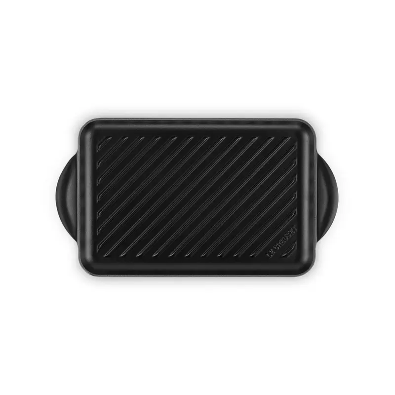 Parrilla de hierro colado esmaltado negro mate, 32 cm - LE CRUSET