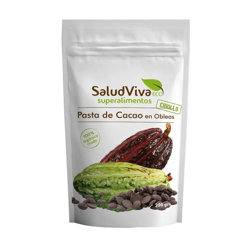 Pasta de Cacao en Obleas 250g Eco - SALUD VIVA