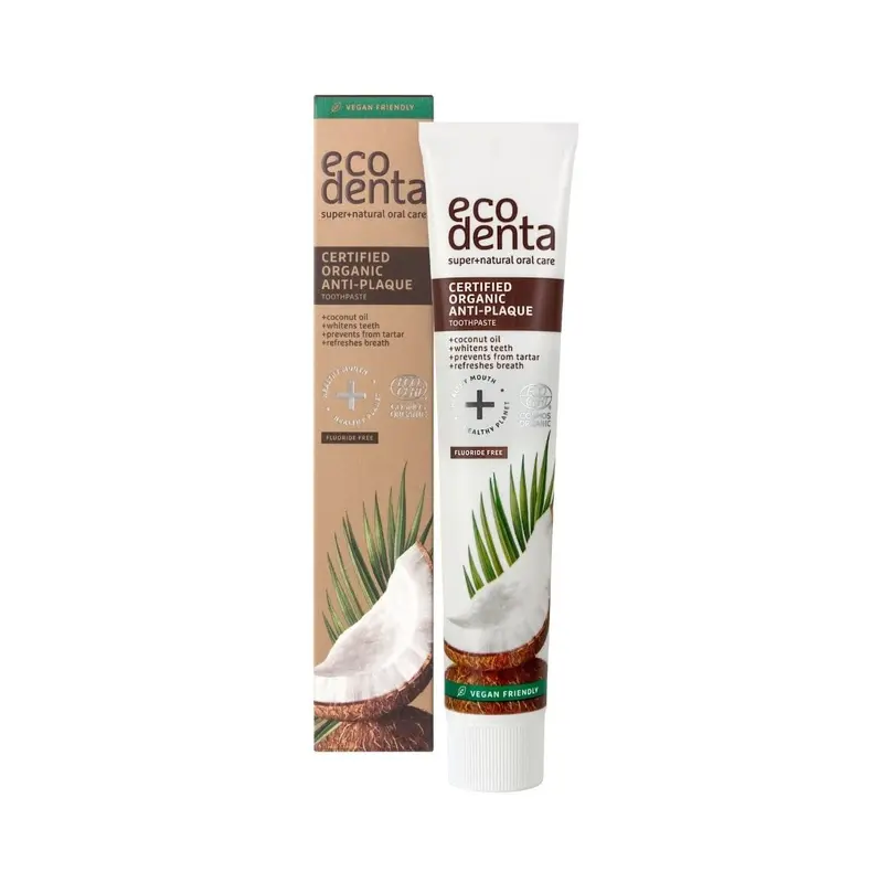 Pasta dental AntiPlaca con aceite de coco Bio - 75 ml - EcoDenta