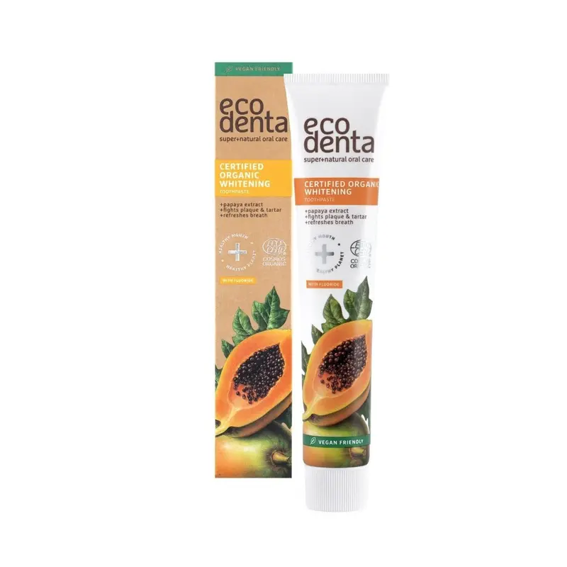 Pasta dental Blanqueadora con extracto de papaya Bio - 75 ml - EcoDenta
