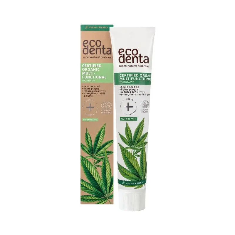 Pasta dental Multifuncion con aceite cañamo Bio - 75 ml - EcoDenta