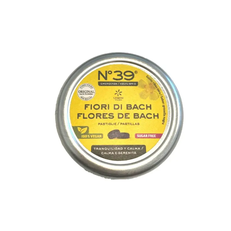 Pastillas Flores de Bach Nº39 Sin azucar - 50 g - Lemon Pharma