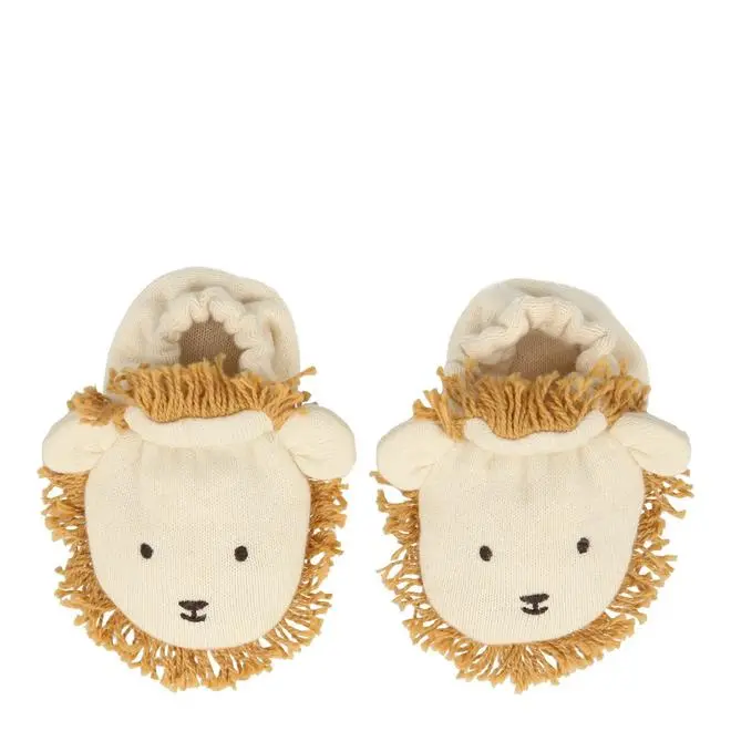 Patucos de bebé de león