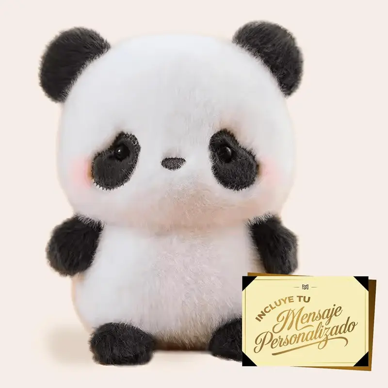 Peluche Panda Tierno San Valentín · Regalo Romántico con Tarjeta Personalizada · Premium Moments · Detalle Emocional y decorativo