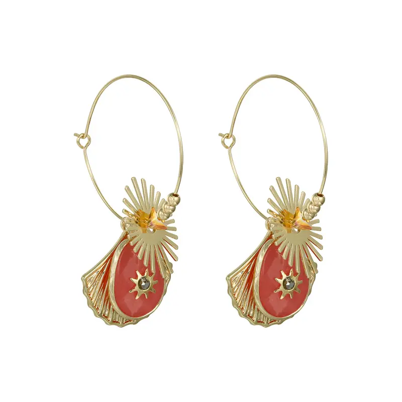Pendientes Coral