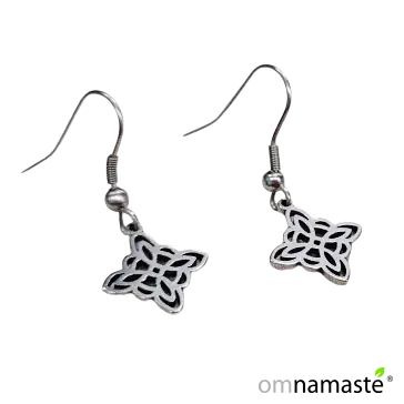 pendientes nudo de bruja acero mod 3