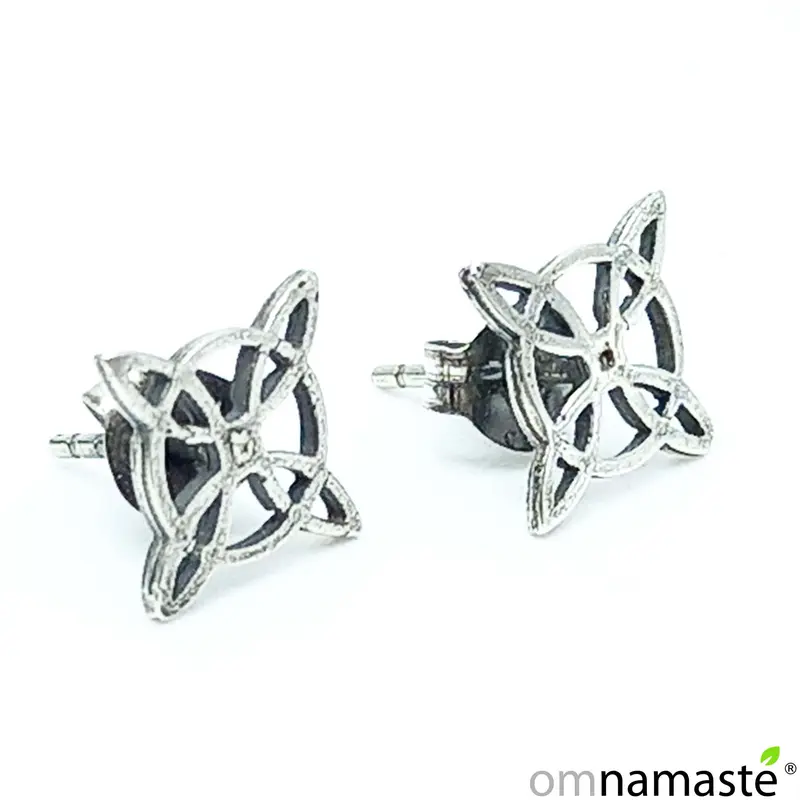 Pendientes plata Nudo de Brujas 11mm