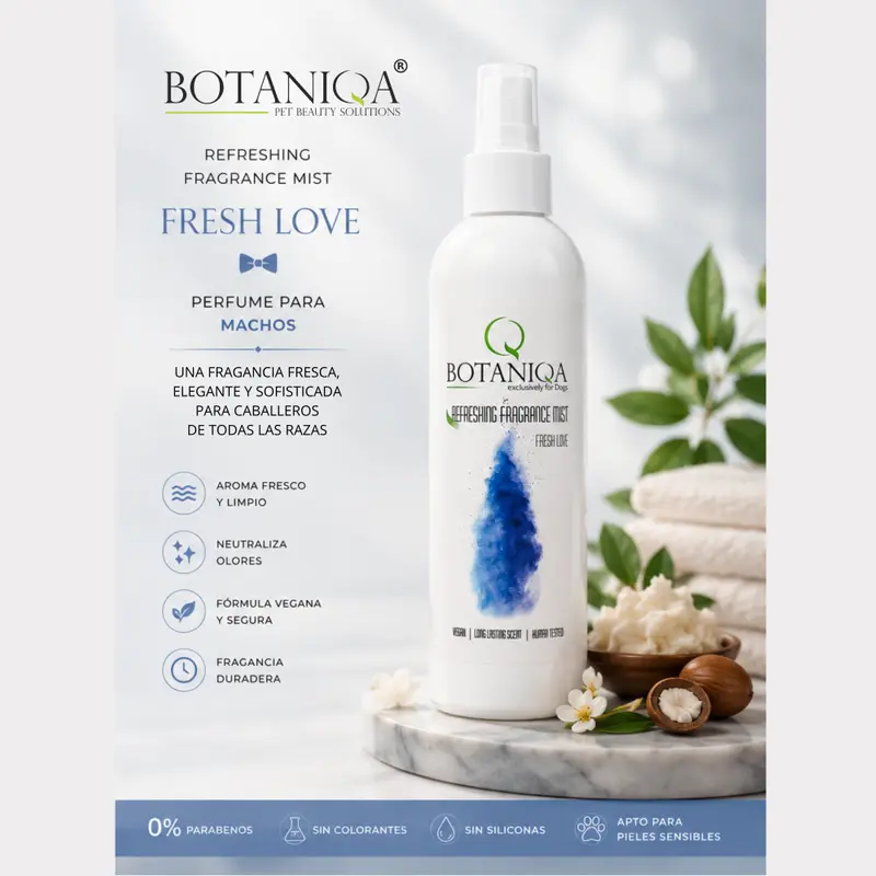 Perfume para perros con un aroma fresco y duradero