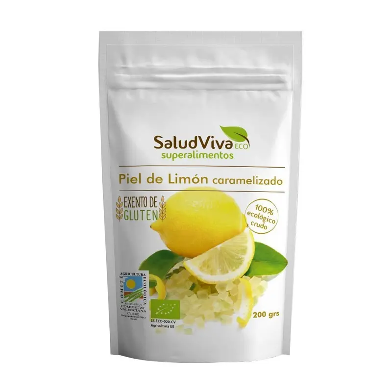 Piel de Limon Cristalizado 200g Eco - SALUD VIVA