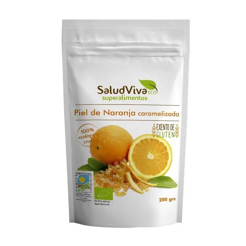 Piel de Naranja Cristalizada 200g Eco - SALUD VIVA