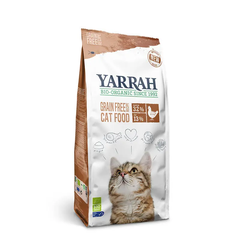 Pienso para gatos de pollo sin cereales bio 2.4kg Yarrah