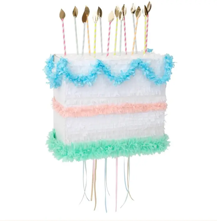 Piñata en forma de tarta