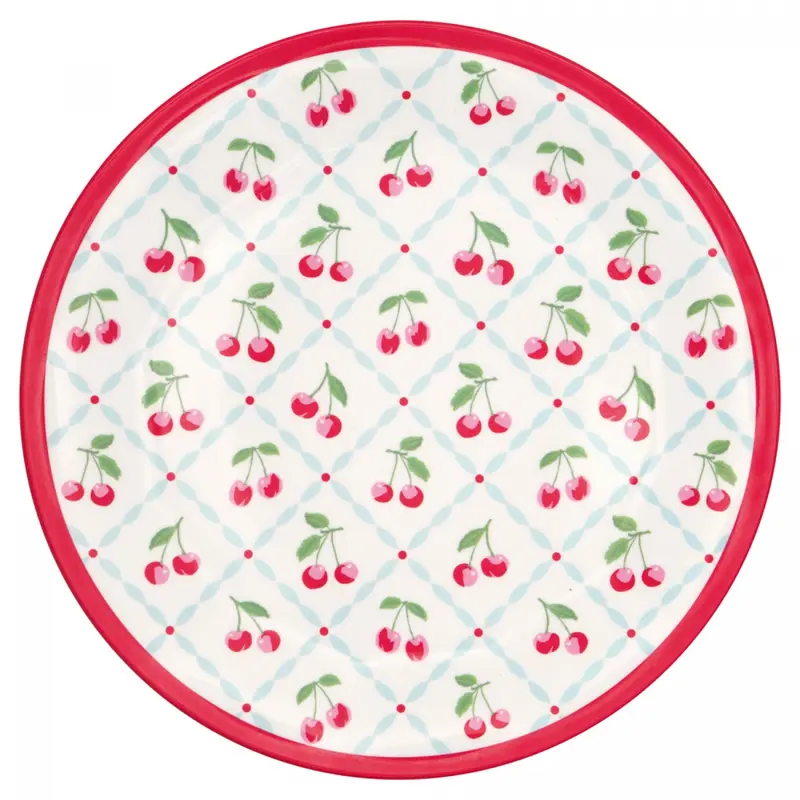 Plato de cerezas de melamina