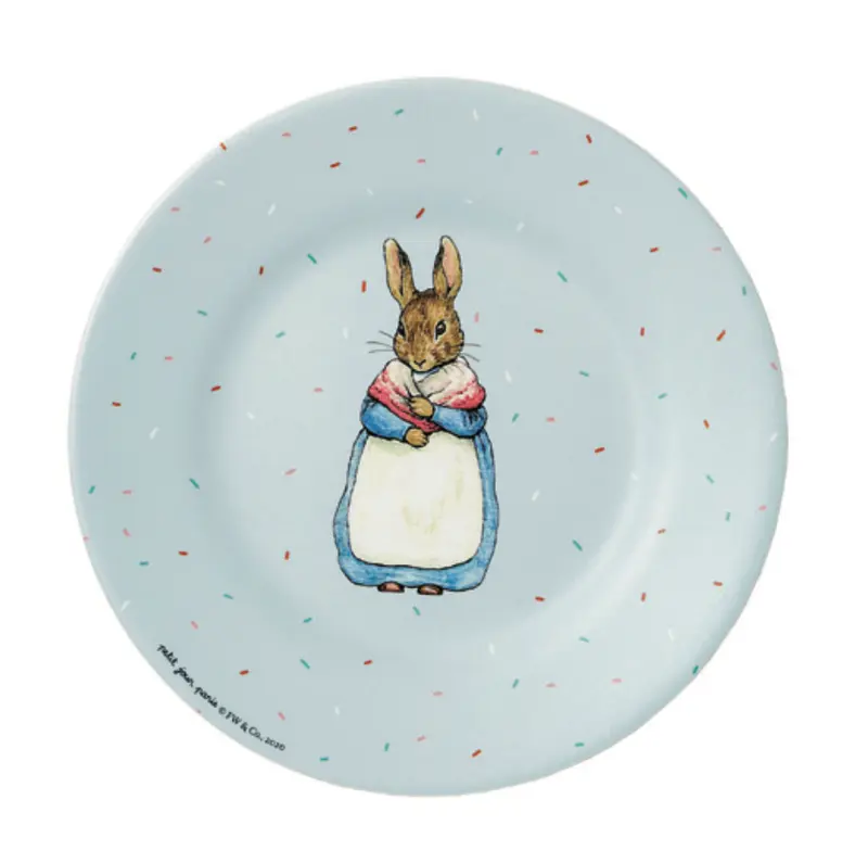 Plato de Peter Rabbit azul claro