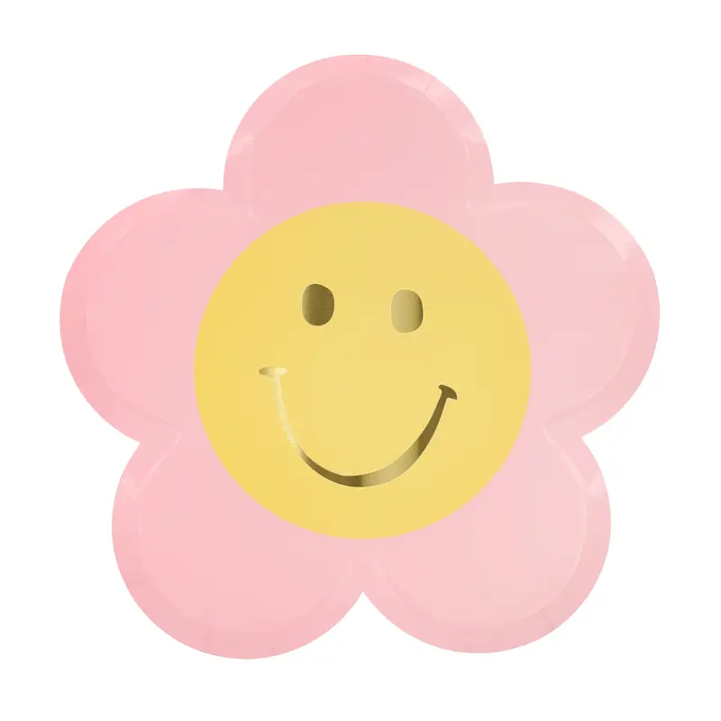 Plato flor de cara feliz