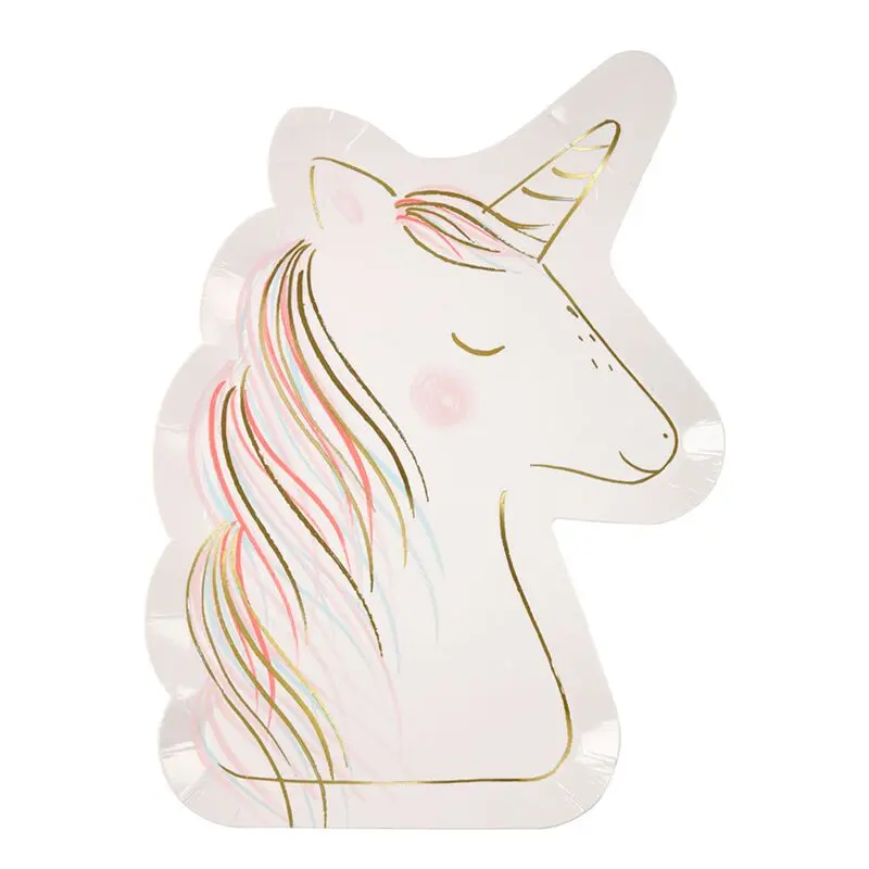 Plato grande unicornio