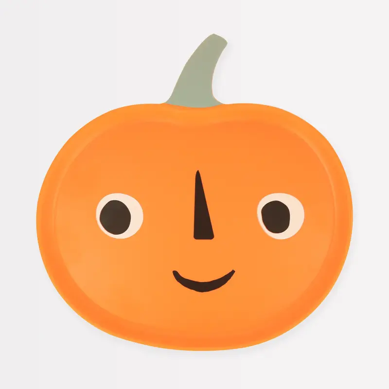 Plato melamina con forma de calabaza