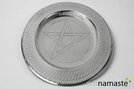 Plato Metal Símbolo Pentagrama