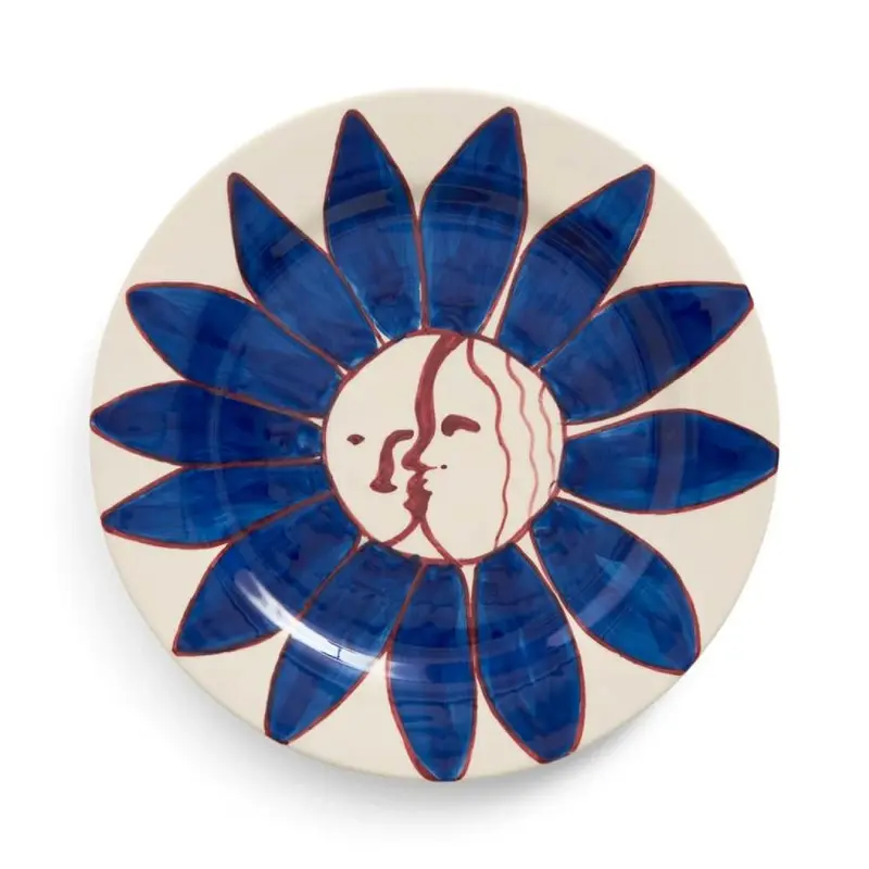 Plato Ø28,5 Deep Blue Flower La Pittura - HAY