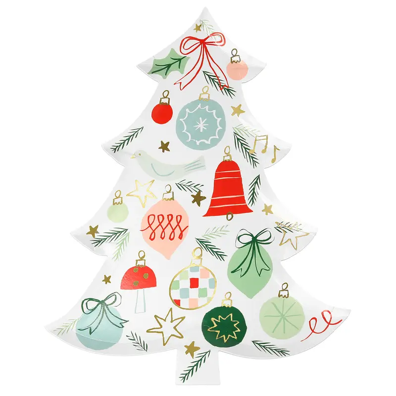 Platos árbol de navidad