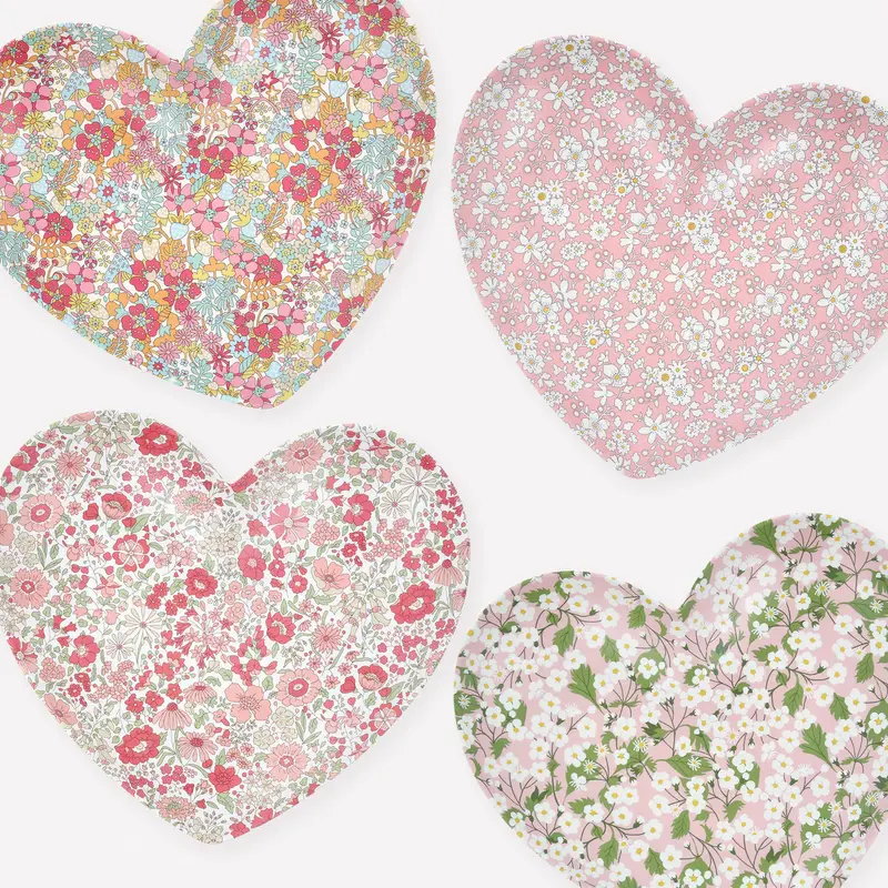 Platos Corazón melamina Liberty