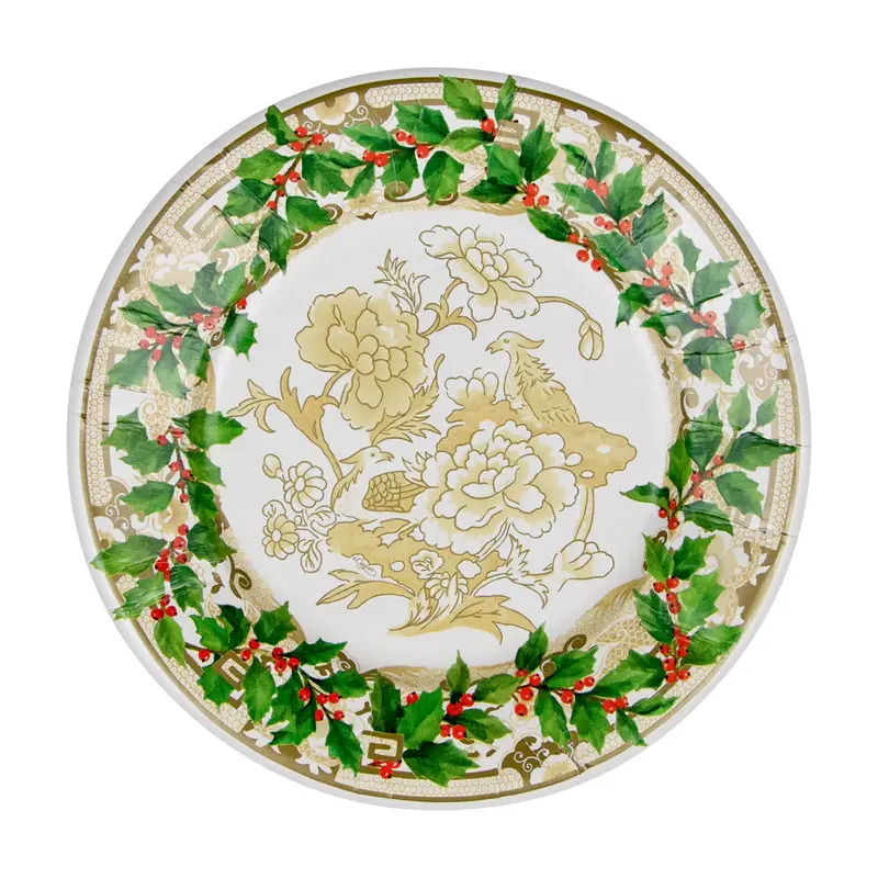 Platos de cartón de postre diseño porcelana