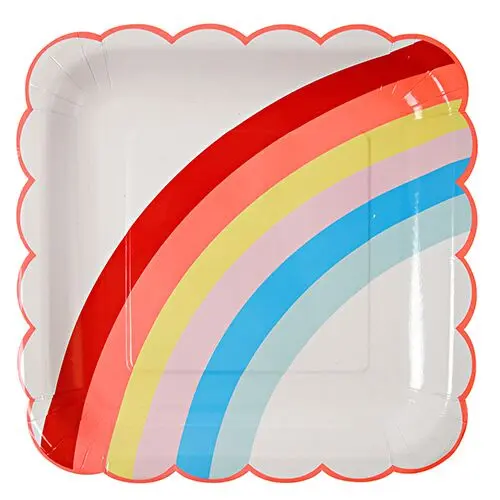 Platos grandes arcoiris