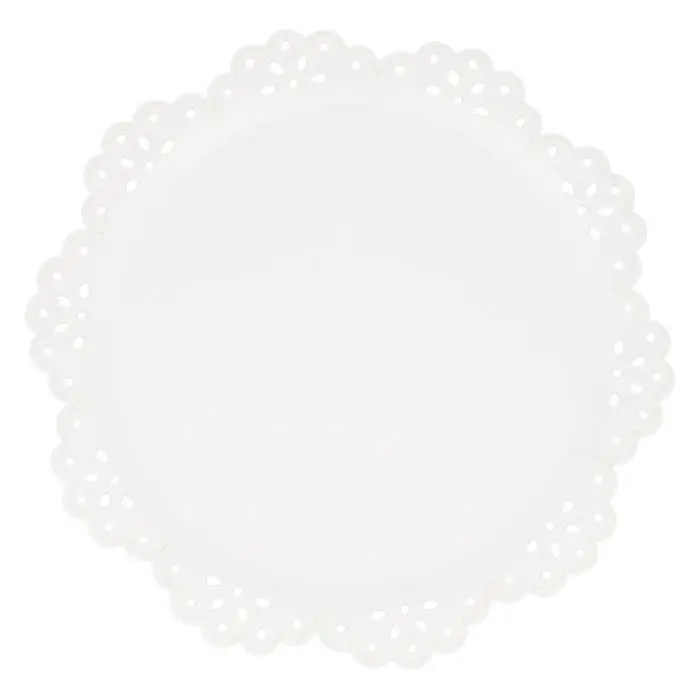 Platos Grandes Blancos Broderie Anglaise
