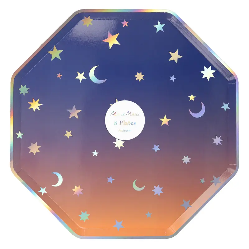 Platos grandes cielo estrellado