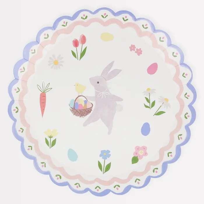 Platos Grandes Conejito Pascua