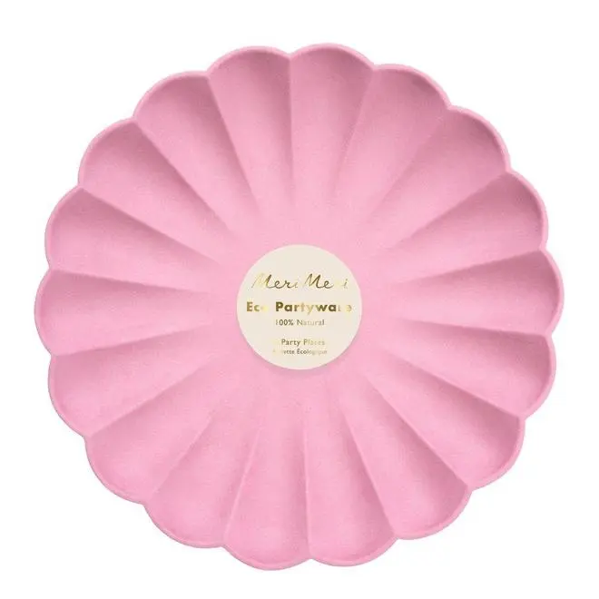 Platos grandes coral eco