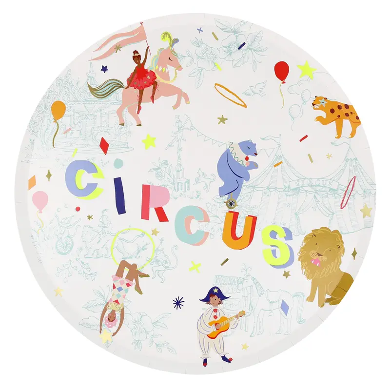 Platos grandes de circo