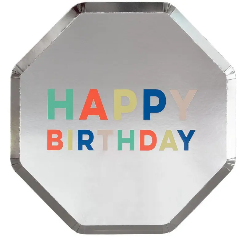 Platos grandes feliz cumpleaños