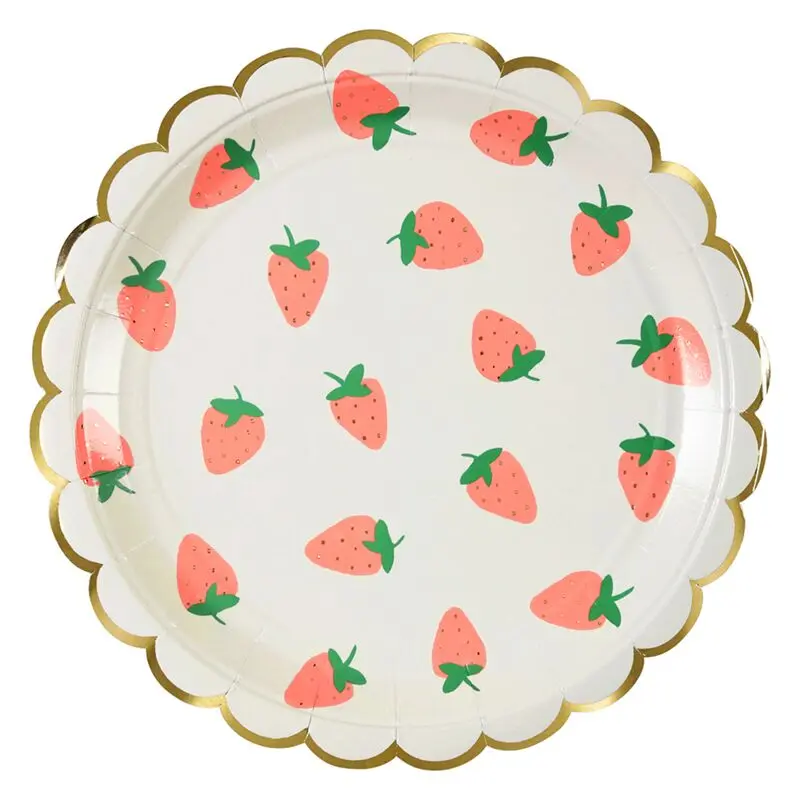 Platos grandes fresas