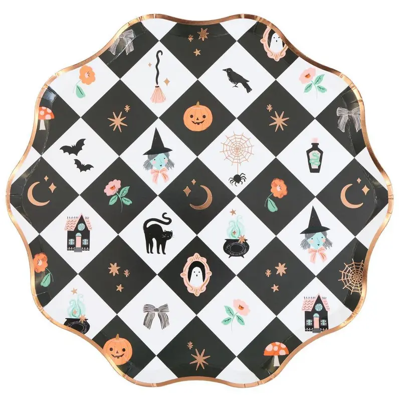 Platos Grandes Halloween Patchwork