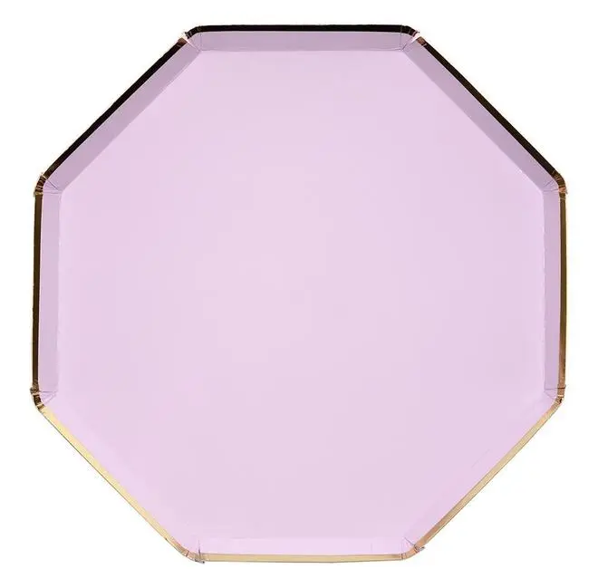 Platos grandes lilas