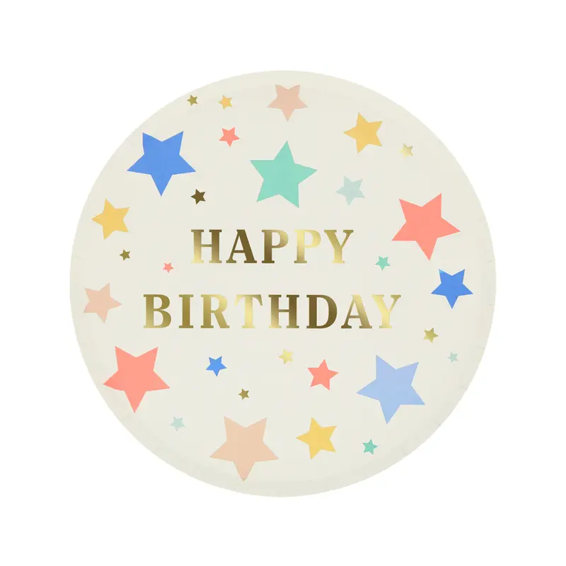 Platos medianos Happy Birthday