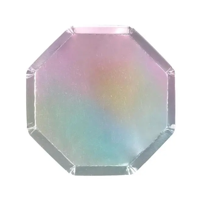 Platos medianos holográficos de plata
