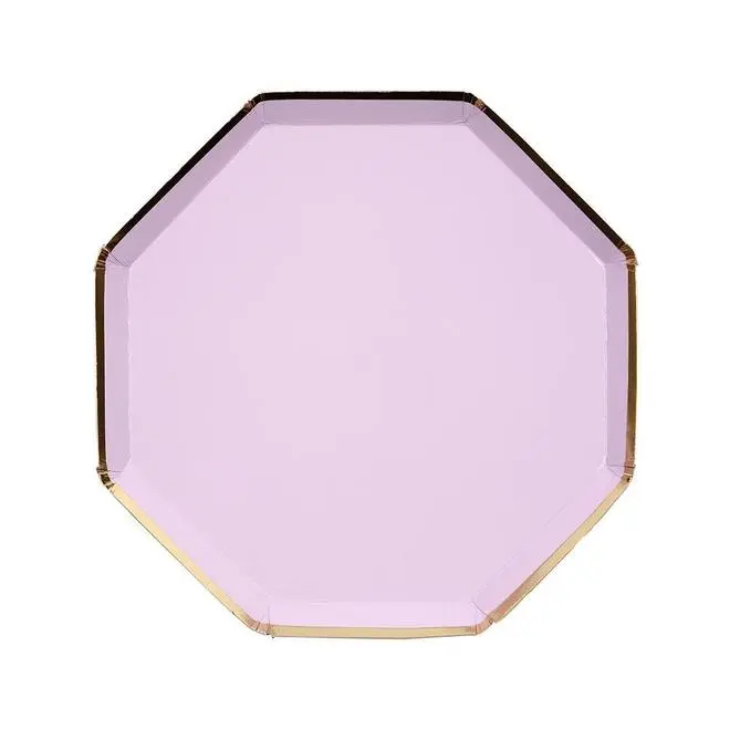 Platos medianos lilas