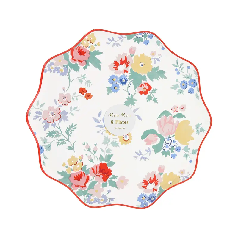Platos medianos Vintage Floral