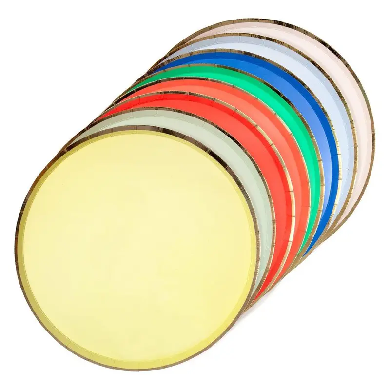 Platos mix multicolor grandes