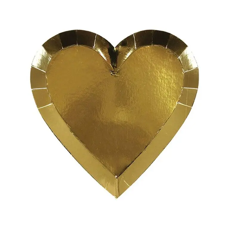 Platos pequeños Corazón Oro