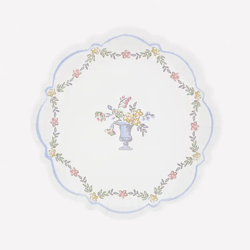 Platos pequeños de papel florales Chintz