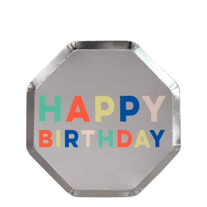 Platos pequeños feliz cumpleaños