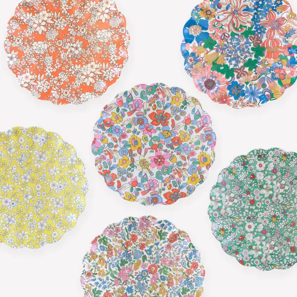Platos Pequeños melamina Liberty Garden Party (Pack de 6)