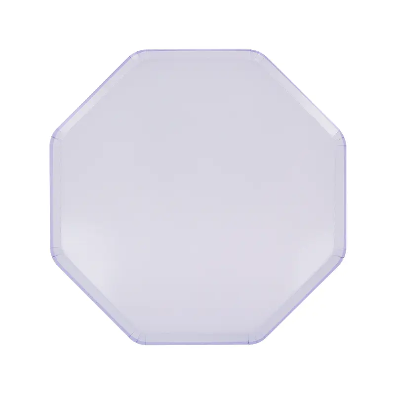 Platos pequeños octagonales periwinkle