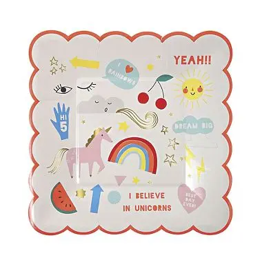 Platos Pequeños Unicornio