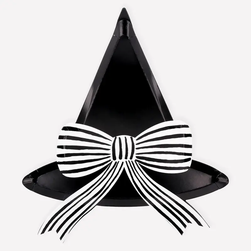 Platos Sombrero de Bruja Negro