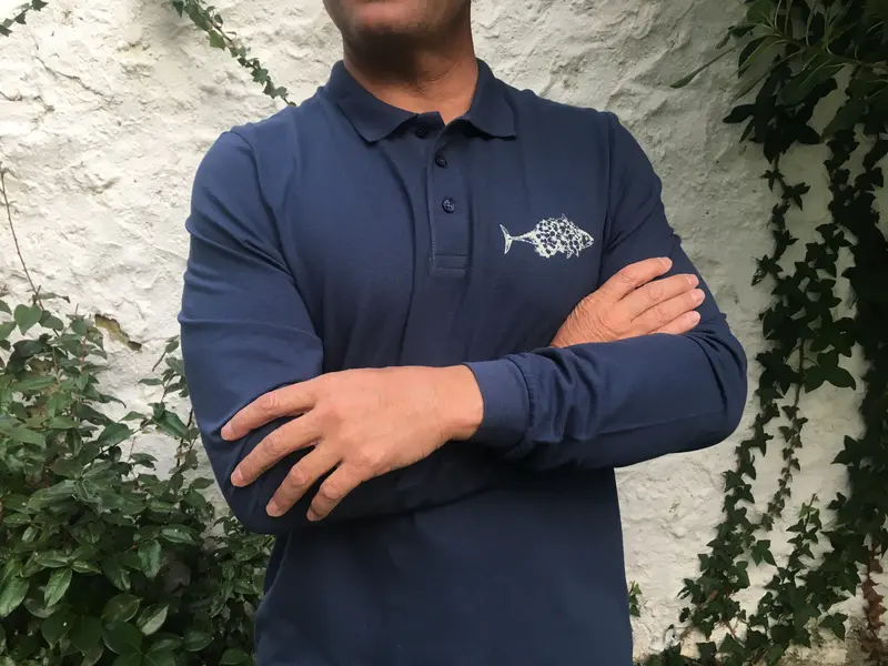Polo Liso Manga Larga Unisex